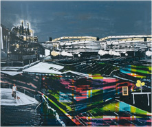 Doméstico industrial, 2011 técnica mixta sobre lienzo, 200 x 230 cm